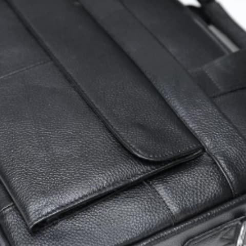 Pochette d'ordinateur professionnelle en cuir