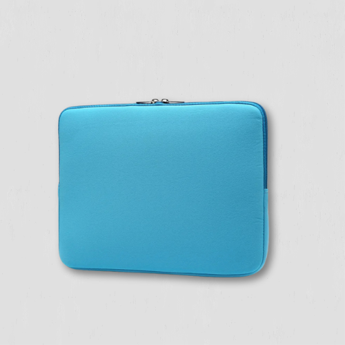 Housse d'ordinateur bleu en coton de 14 pouces