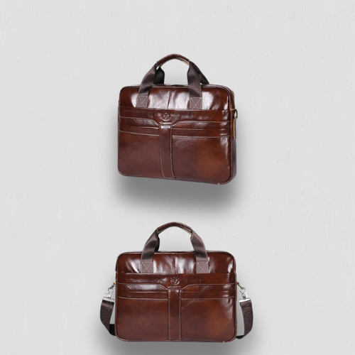 Housse d'ordinateur portable en cuir retro