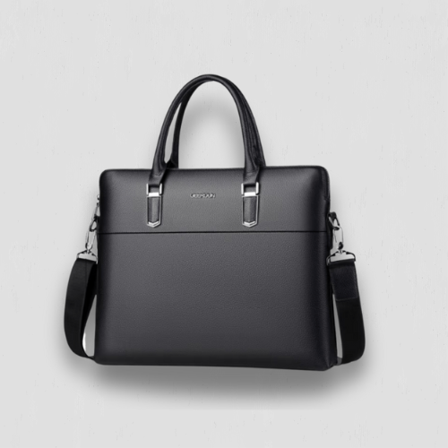 Pochette ordinateur noir à poignée