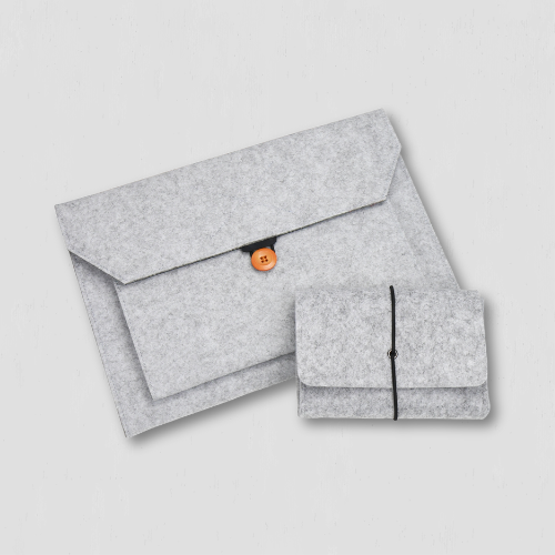 Sacoche pour ordinateur portable en feutre de laine