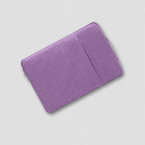 Sacoche violet pour ordinateur portable en coton