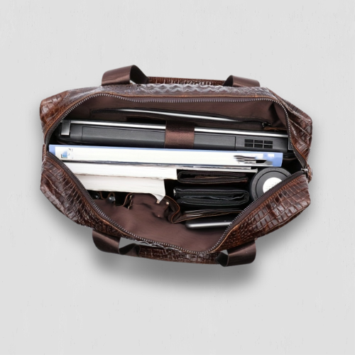 Sacoche ordinateur business en cuir