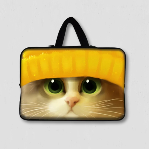 Pochette ordinateur chaton