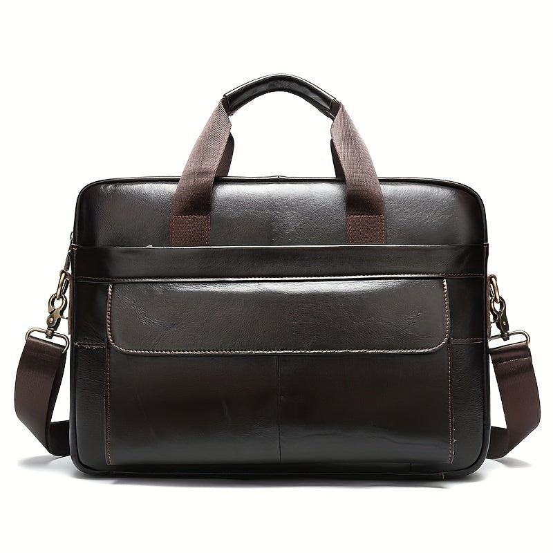 Pochette d'ordinateur professionnelle en cuir