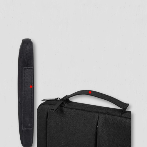 Sac ordinateur portable en denim de voyage à poches