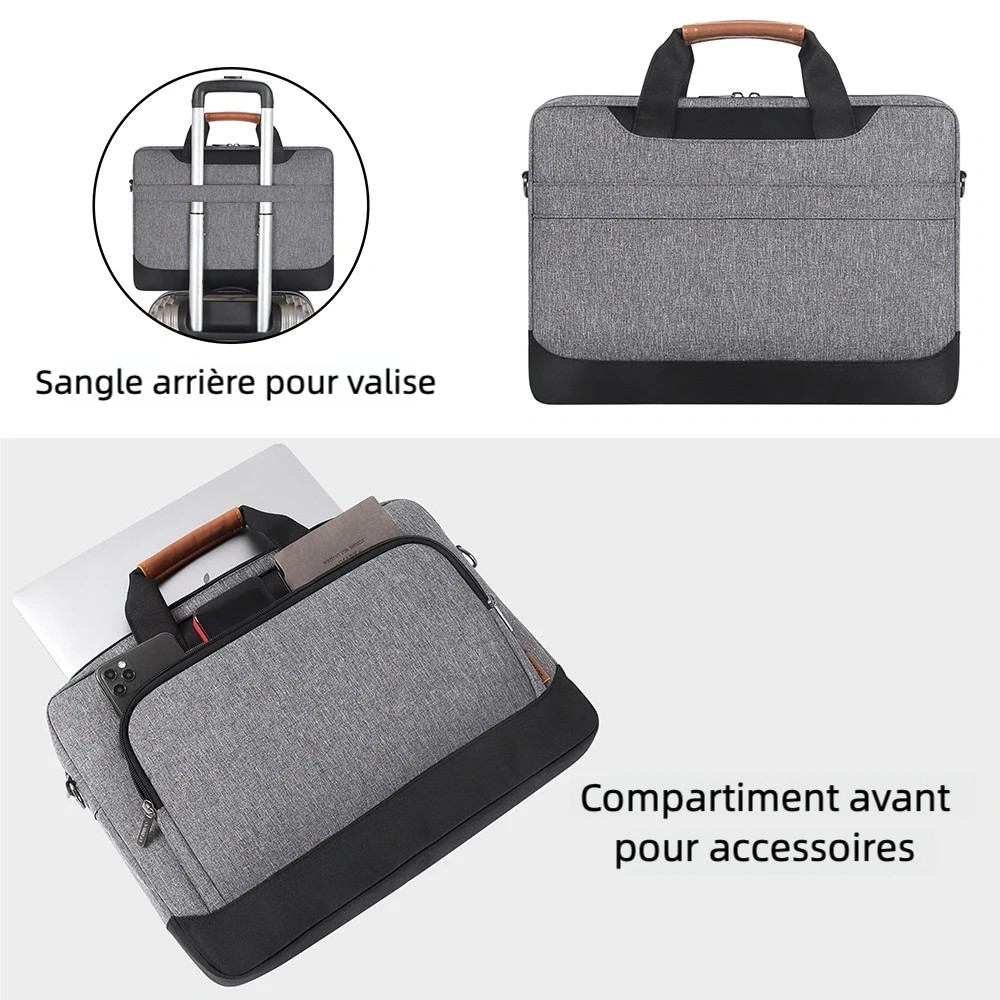 Sacoche ordinateur portable 17 pouces résistante à l'eau