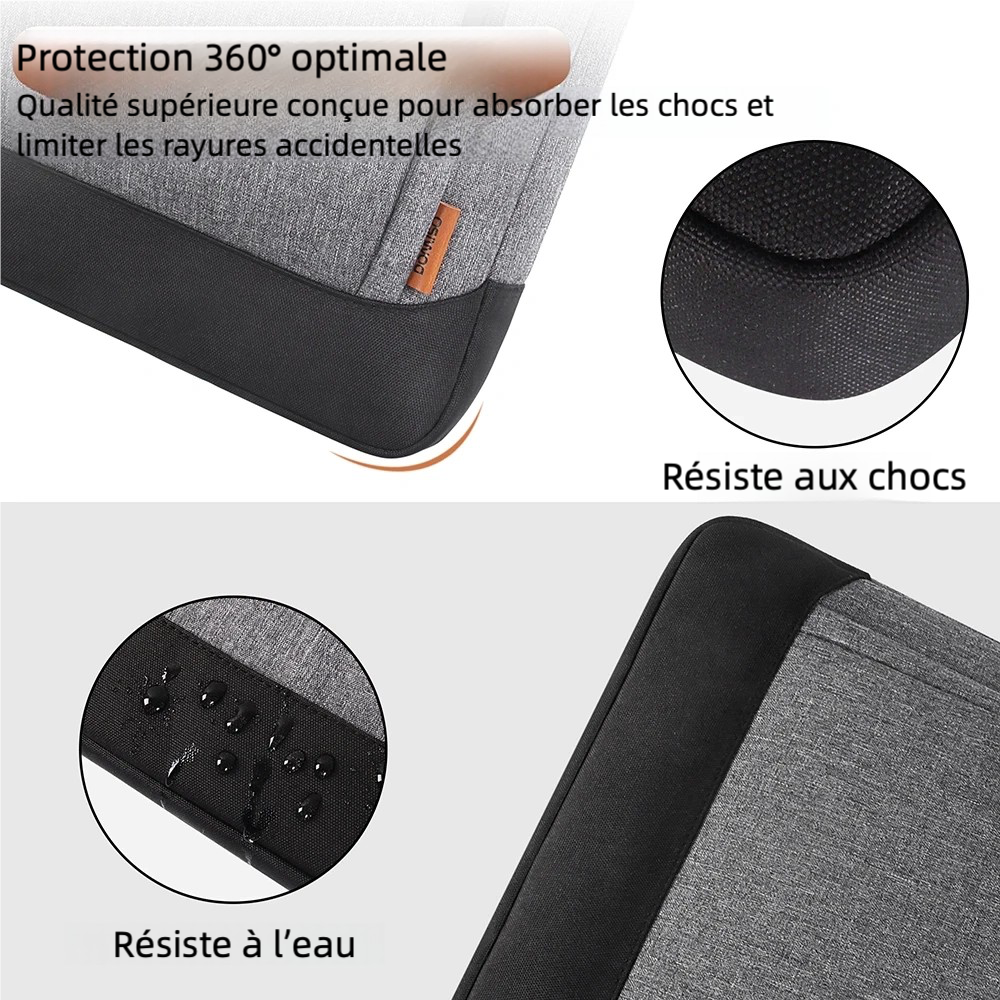 Sacoche ordinateur portable 17 pouces résistante à l'eau