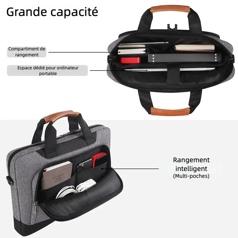 Sacoche ordinateur portable 17 pouces résistante à l'eau