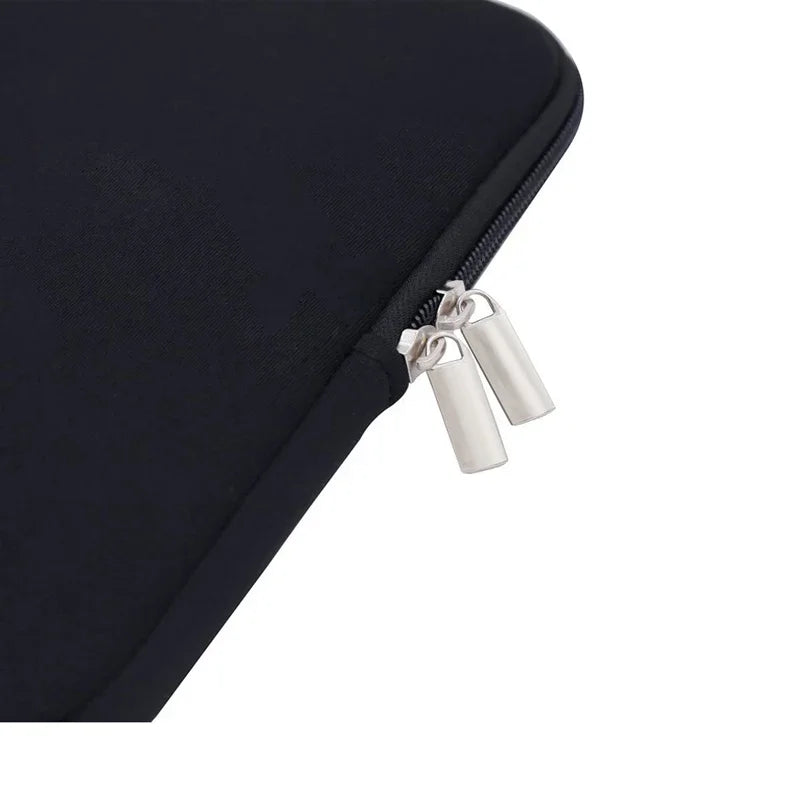 Housse ordinateur à zip en coton