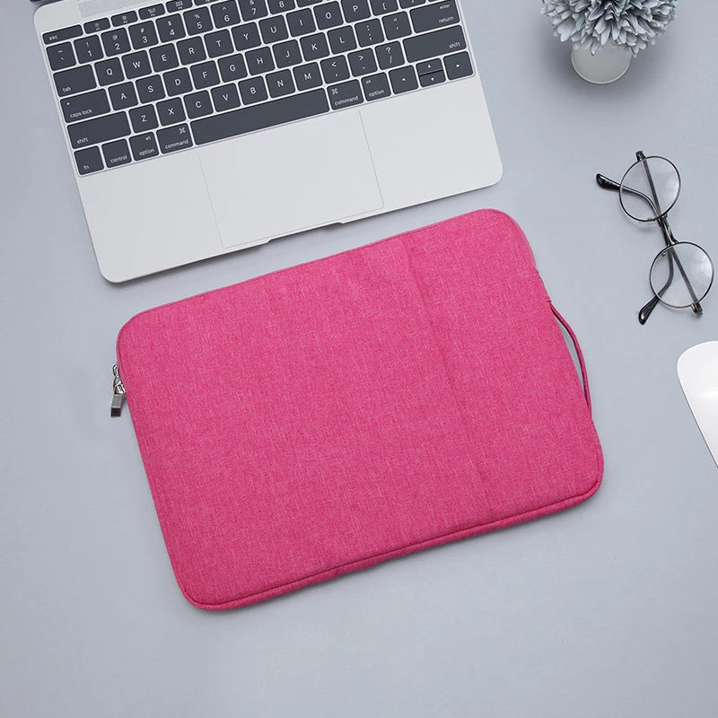 Pochette d'ordinateur portable rose grise de 14 pouces