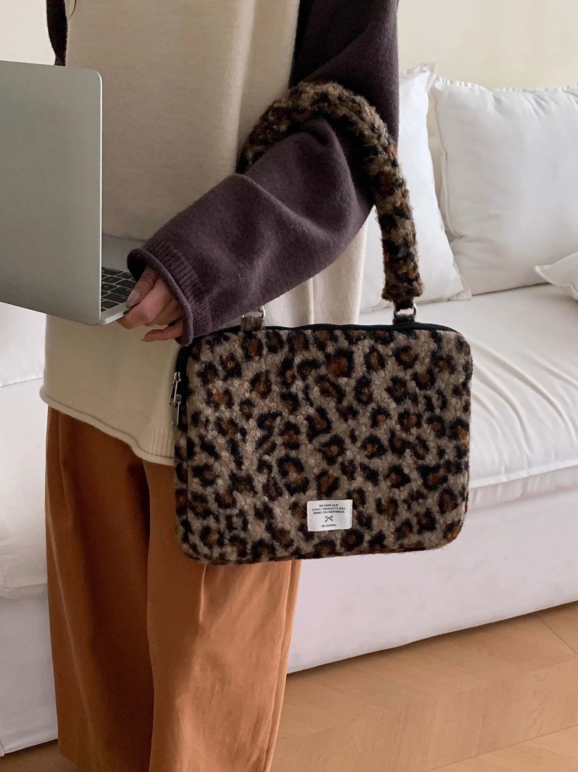 Housse pour ordinateur portable léopard
