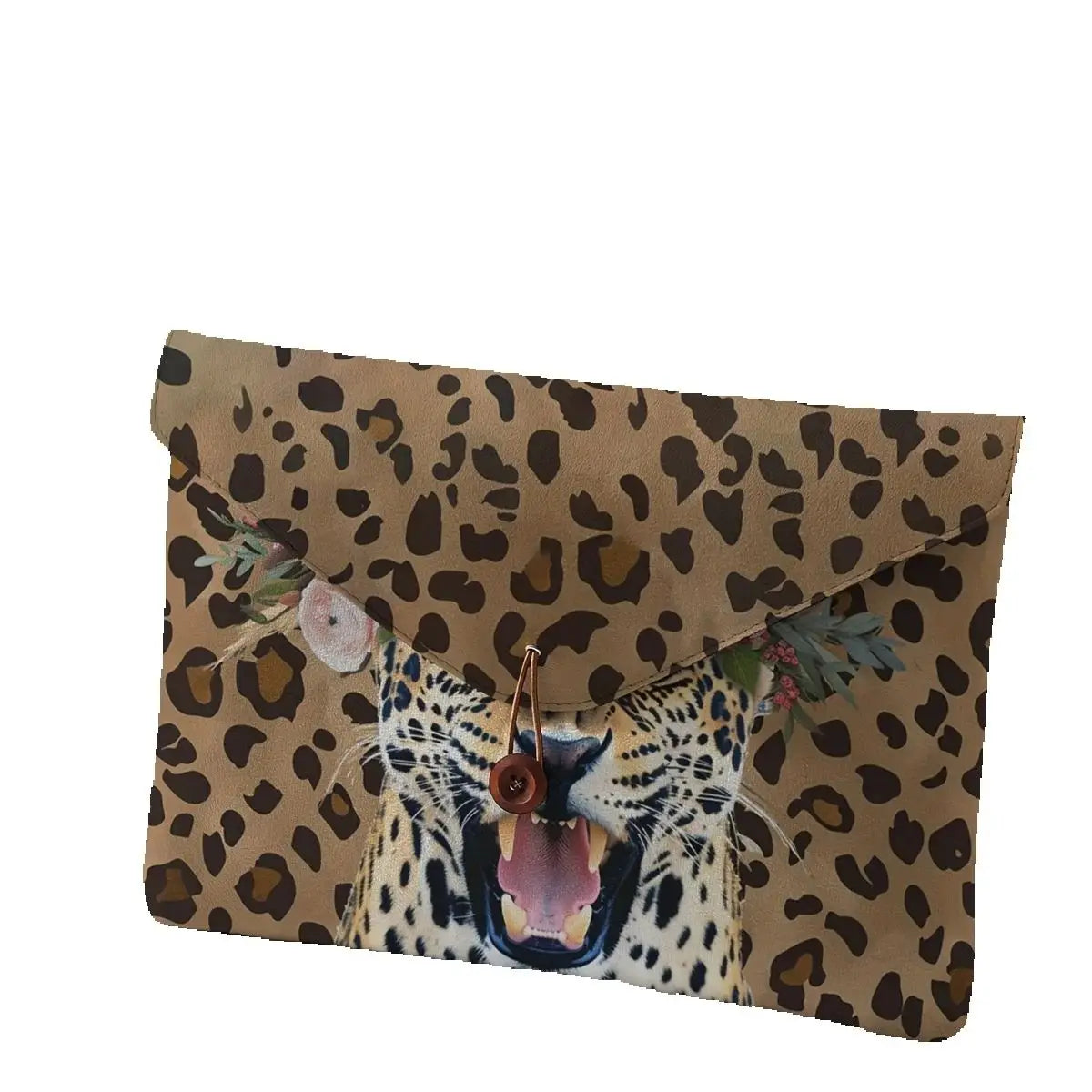 Pochette ordinateur portable à motif guépard
