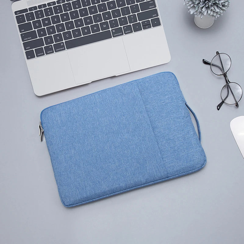 Pochette ordinateur bleu 13 pouces en denim