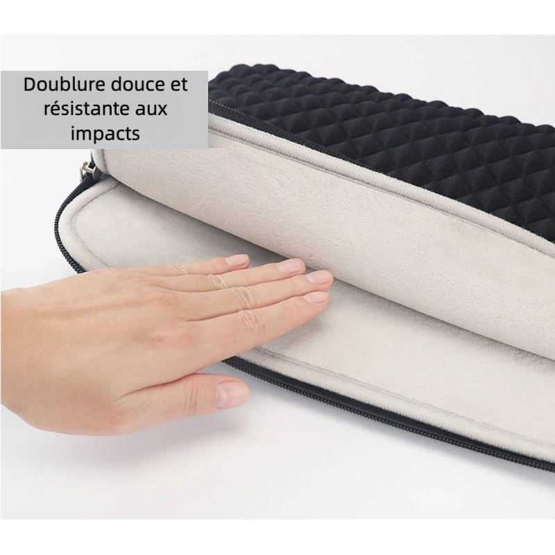 Pochette ordinateur portable noir de 15 pouces