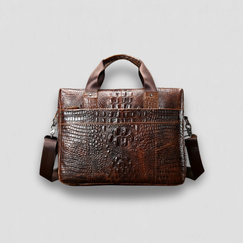 Sacoche ordinateur business en cuir 