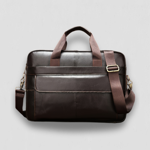Pochette d'ordinateur professionnelle en cuir