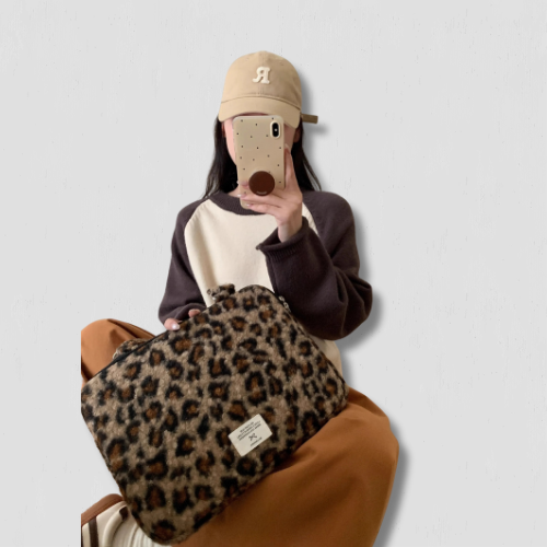 Housse pour ordinateur portable léopard