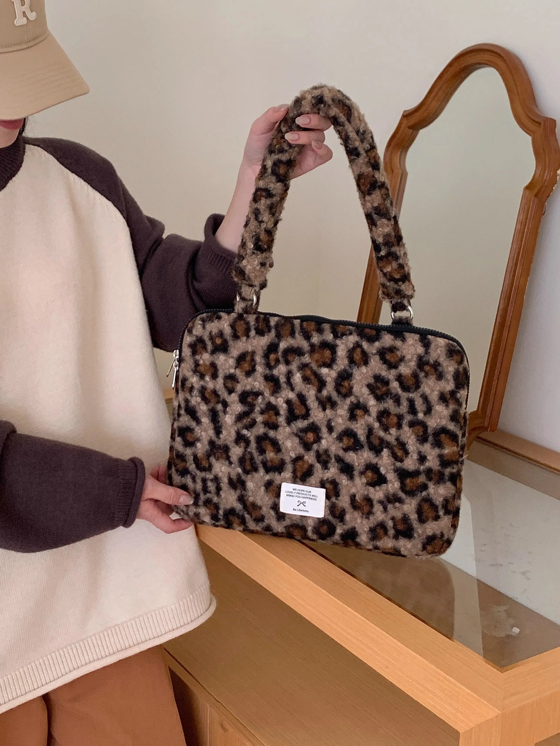 Housse pour ordinateur portable léopard