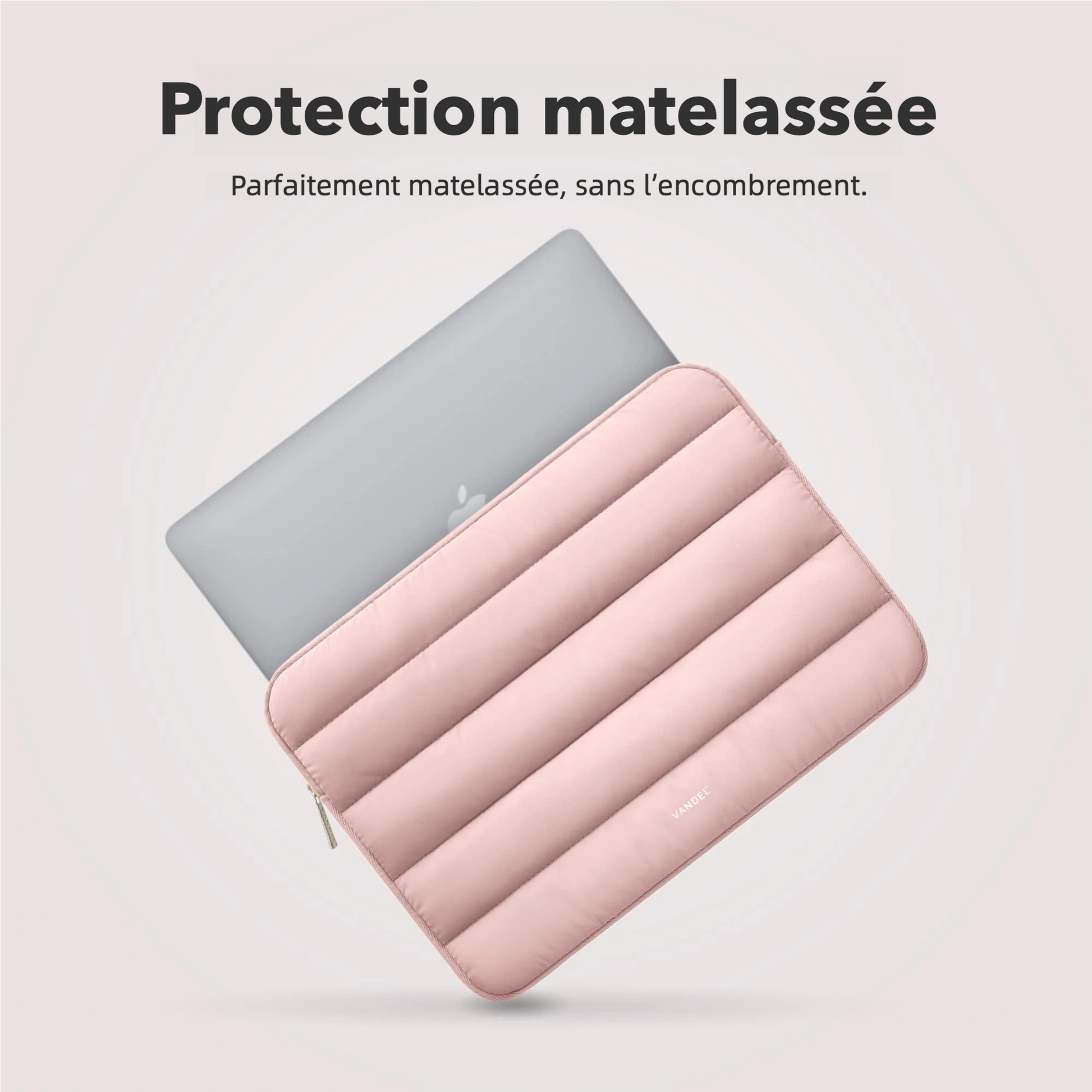 Pochette ordinateur matelassée