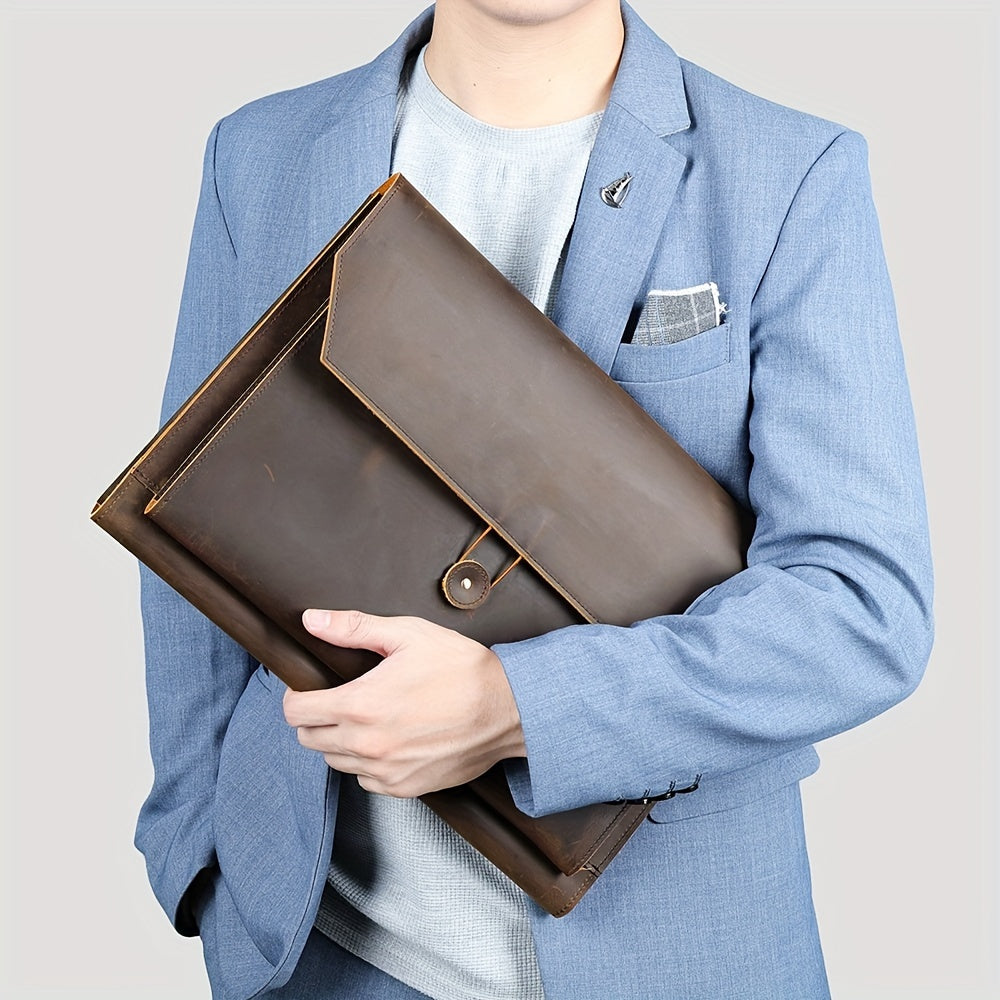 Pochette ordinateur 13 pouces vintage en cuir 
