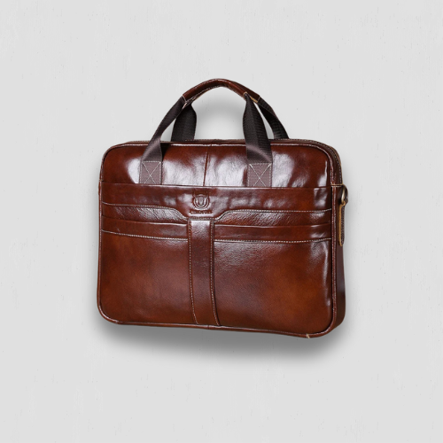Housse d'ordinateur portable en cuir retro
