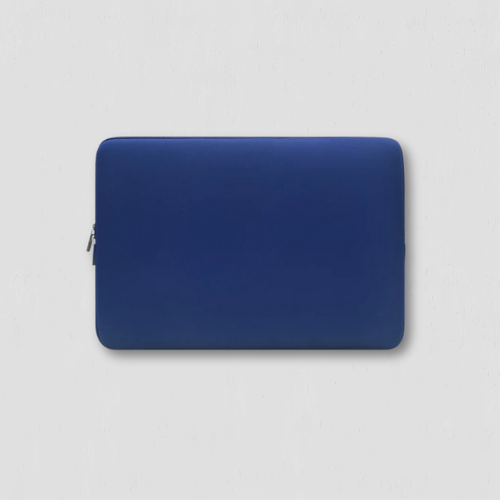 Housse d'ordinateur bleu en coton de 14 pouces