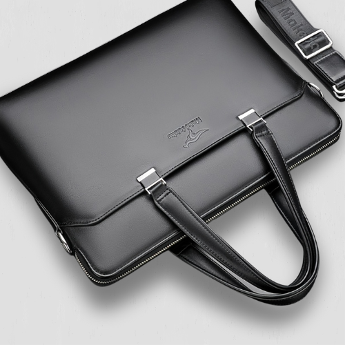 Housse pour ordinateur portable à bandoulière en noir