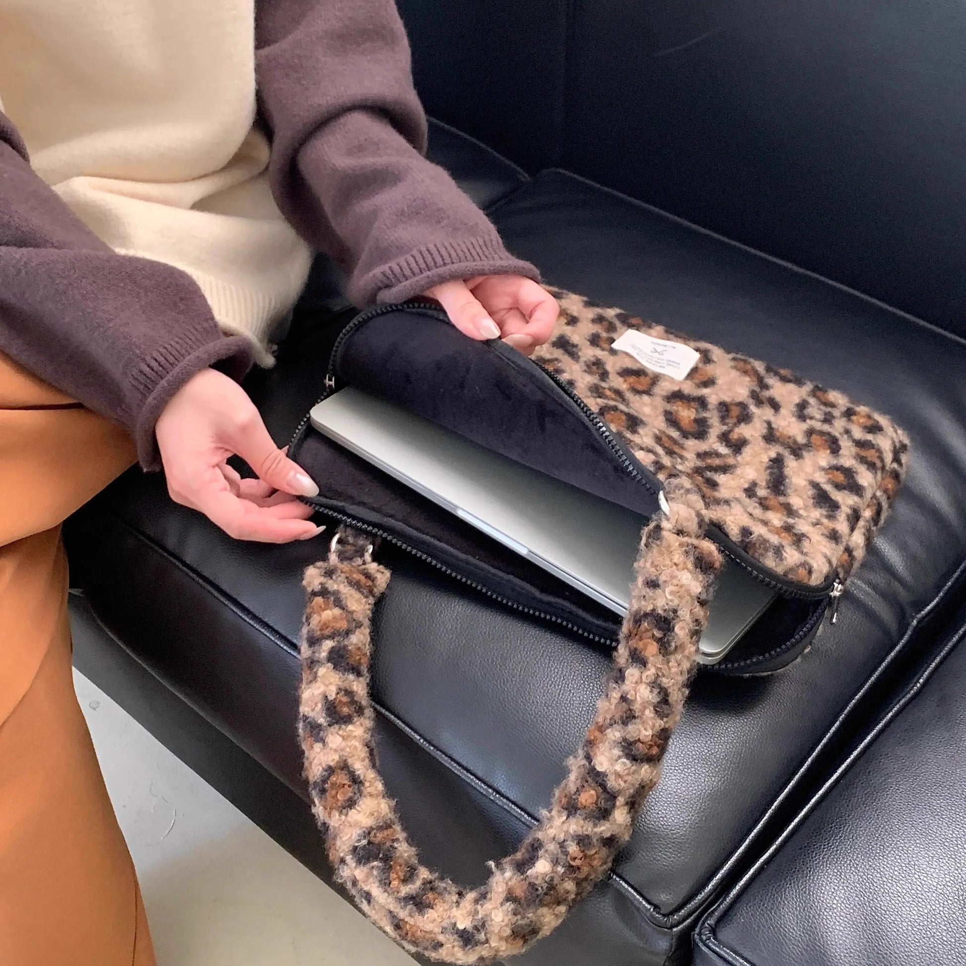 Housse pour ordinateur portable léopard