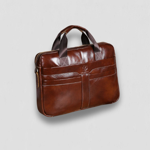 Housse d'ordinateur portable en cuir retro