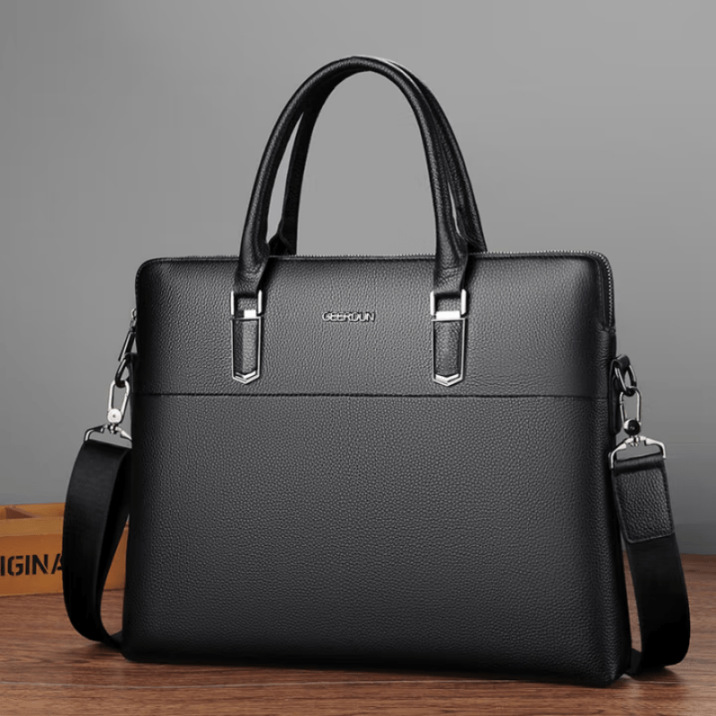 Pochette ordinateur noir à poignée