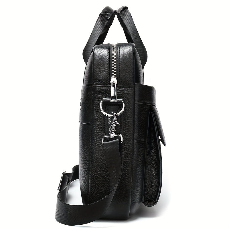 Pochette d'ordinateur professionnelle en cuir