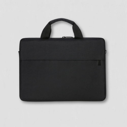 Pochette noir zippée pour ordinateur portable en tissue