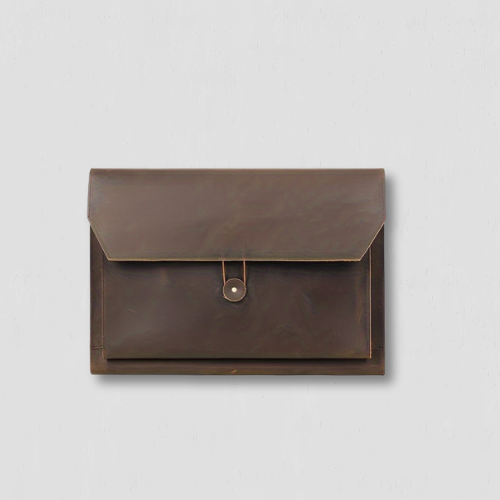 Pochette ordinateur 13 pouces vintage en cuir 