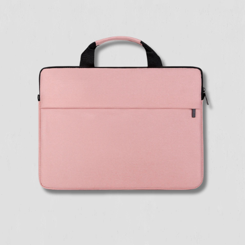 Pochette ordinateur à languette rose