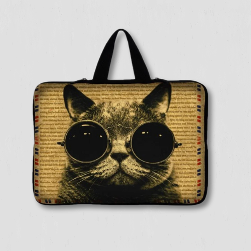 Pochette ordinateur à motif animal imprimé