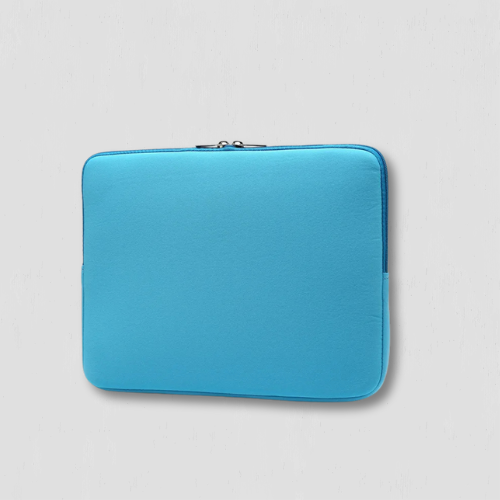 Pochette d'ordinateur bleu ciel en coton 13 pouces