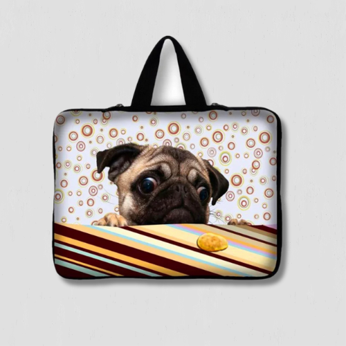 Pochette ordinateur chien