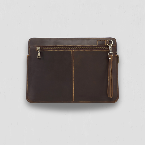 Pochette de protection d'ordinateur en cuir