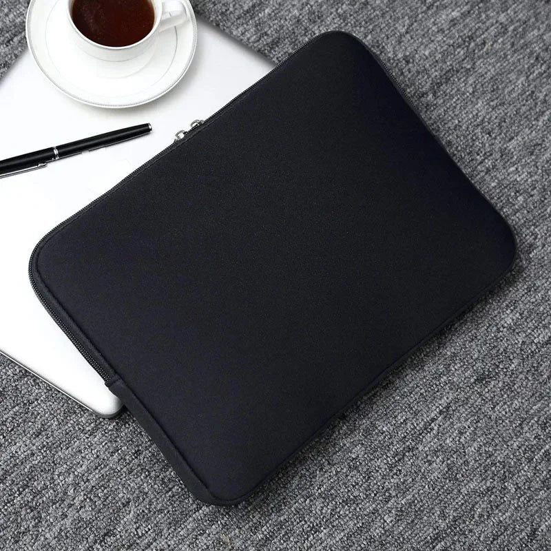 Pochette d'ordinateur en coton noir