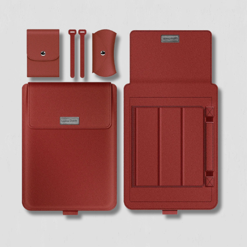 Pochette ordinateur MacBook rouge