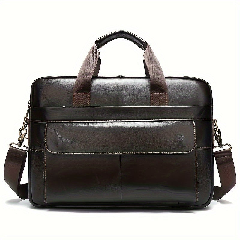Pochette d'ordinateur professionnelle en cuir