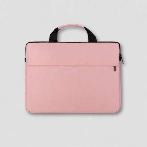Pochette rose zippée pour ordinateur portable en tissue