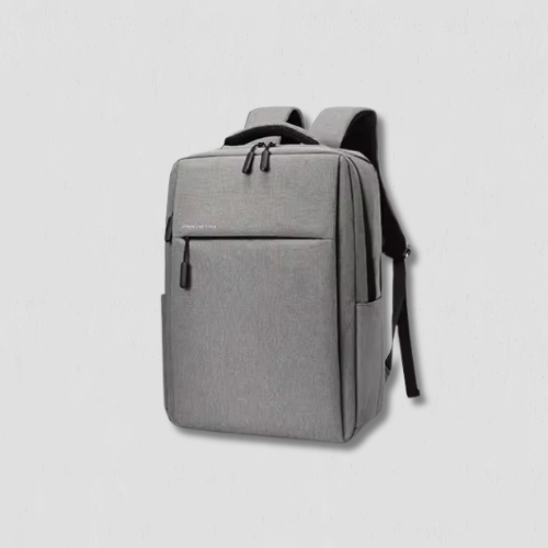 Sac à dos gris à capacité pour ordinateur portable