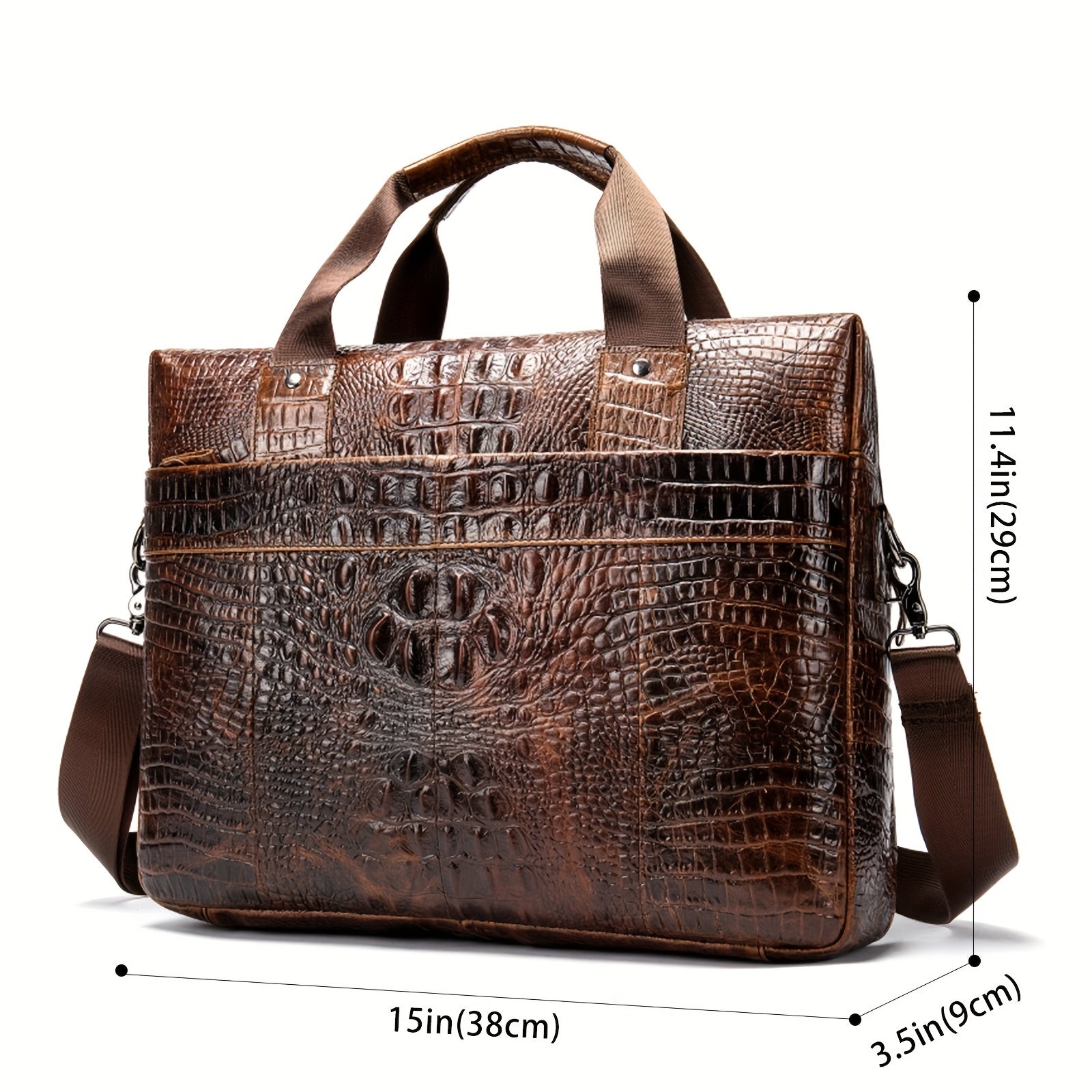 Sacoche ordinateur business en cuir 