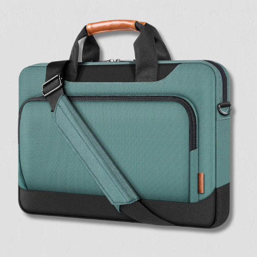 Sacoche ordinateur portable verte 17 pouces résistante à l'eau