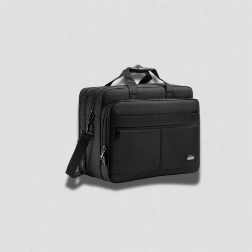 Sacoche ordinateur zippée style professionnel