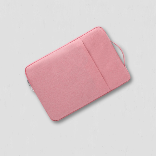 Sacoche rose pour ordinateur portable en coton