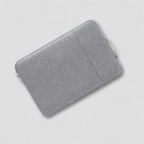 Sacoche grise pour ordinateur portable en coton