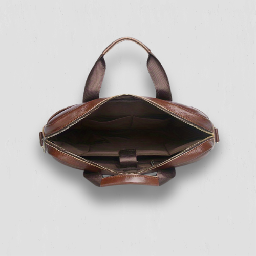 Sacoche marron ordinateur ergonomique